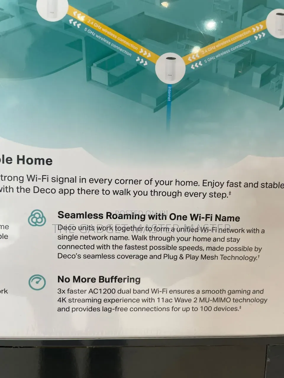 TP-Link Deco M4 Ac1200 Tri-Band Gigabit 3-Piece Mesh Wifi System