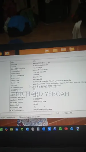 Laptop Lenovo ThinkPad P14s 16GB AMD Ryzen 7 SSD 256GB