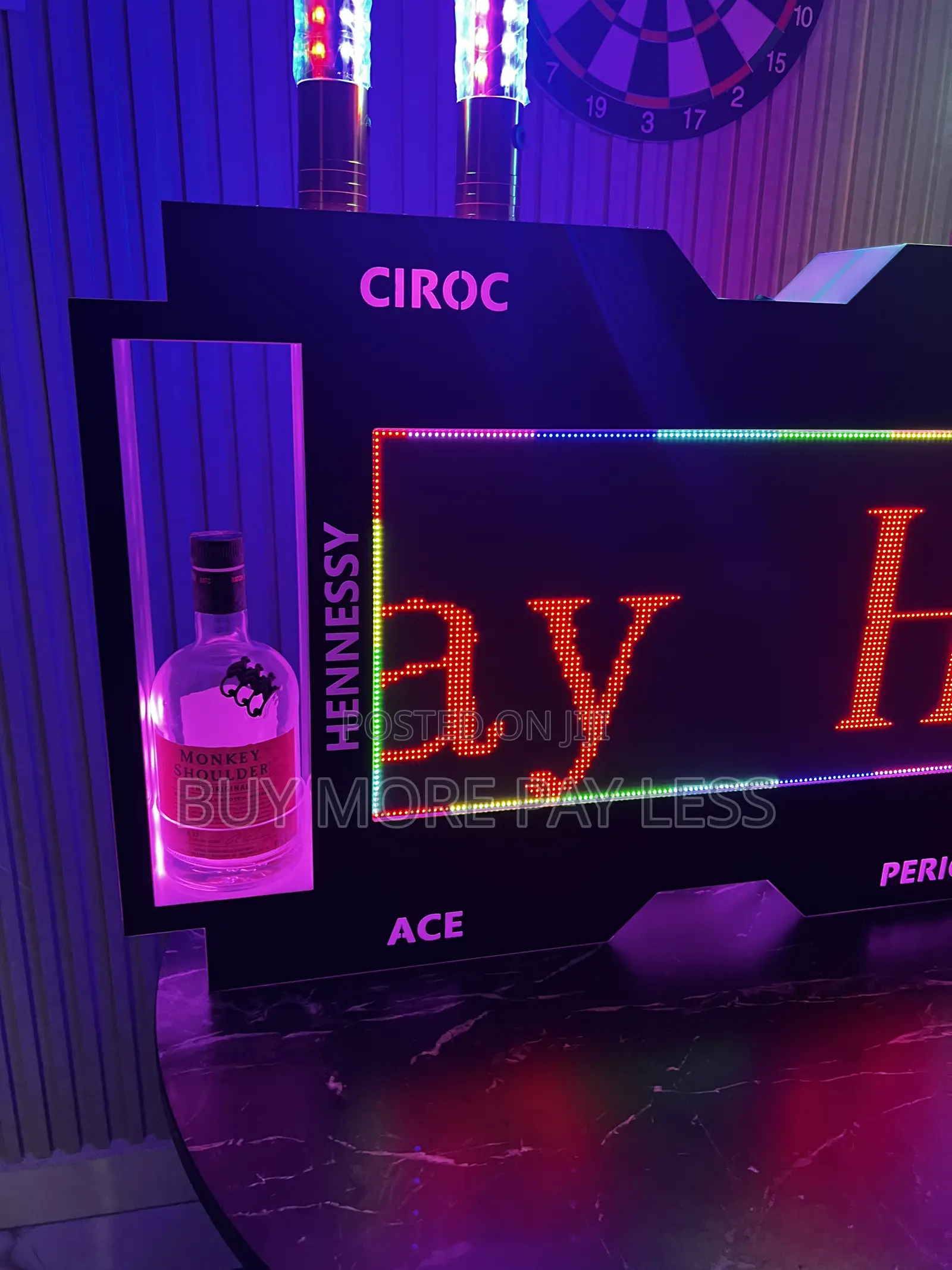 Programmable LED VIP Bottle Presenter Sign Board