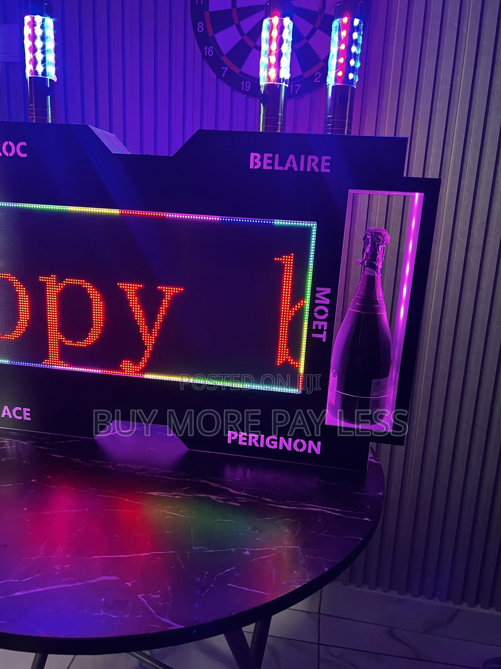 Programmable LED VIP Bottle Presenter Sign Board