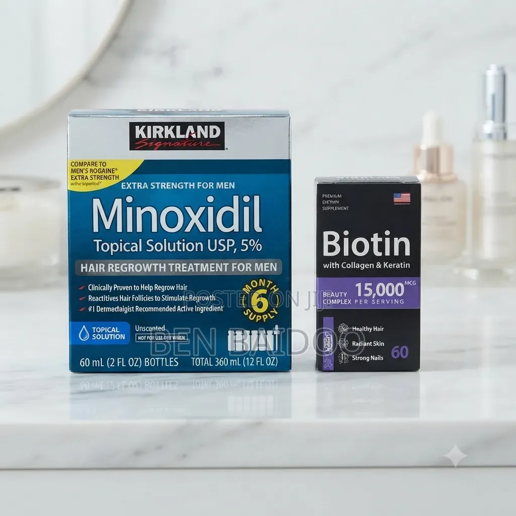 Kirkland Minoxidil Pack and Biotin