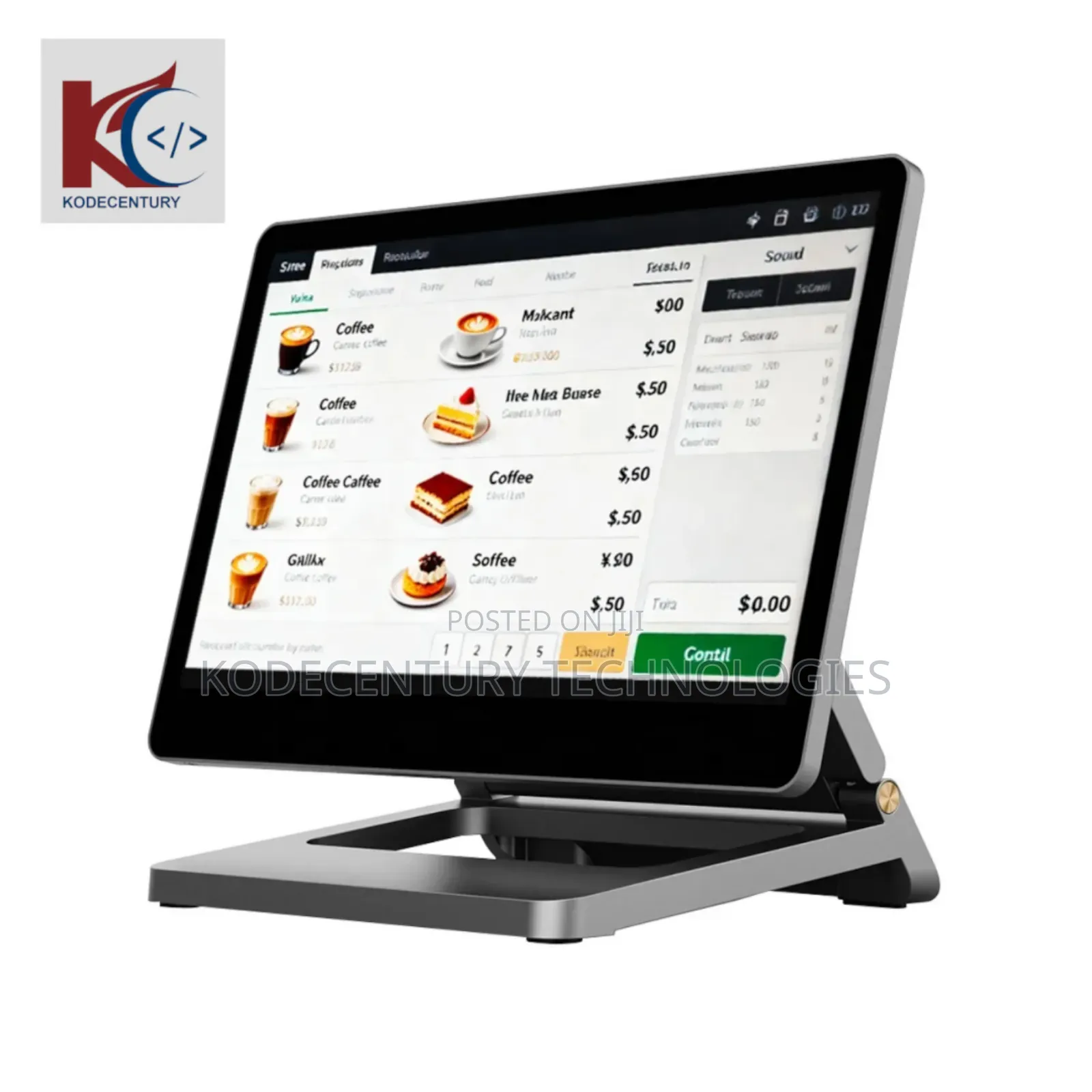 POS | Single Screen Foldable Point of Sale (Intel I5, 8GB RAM + 128GB)