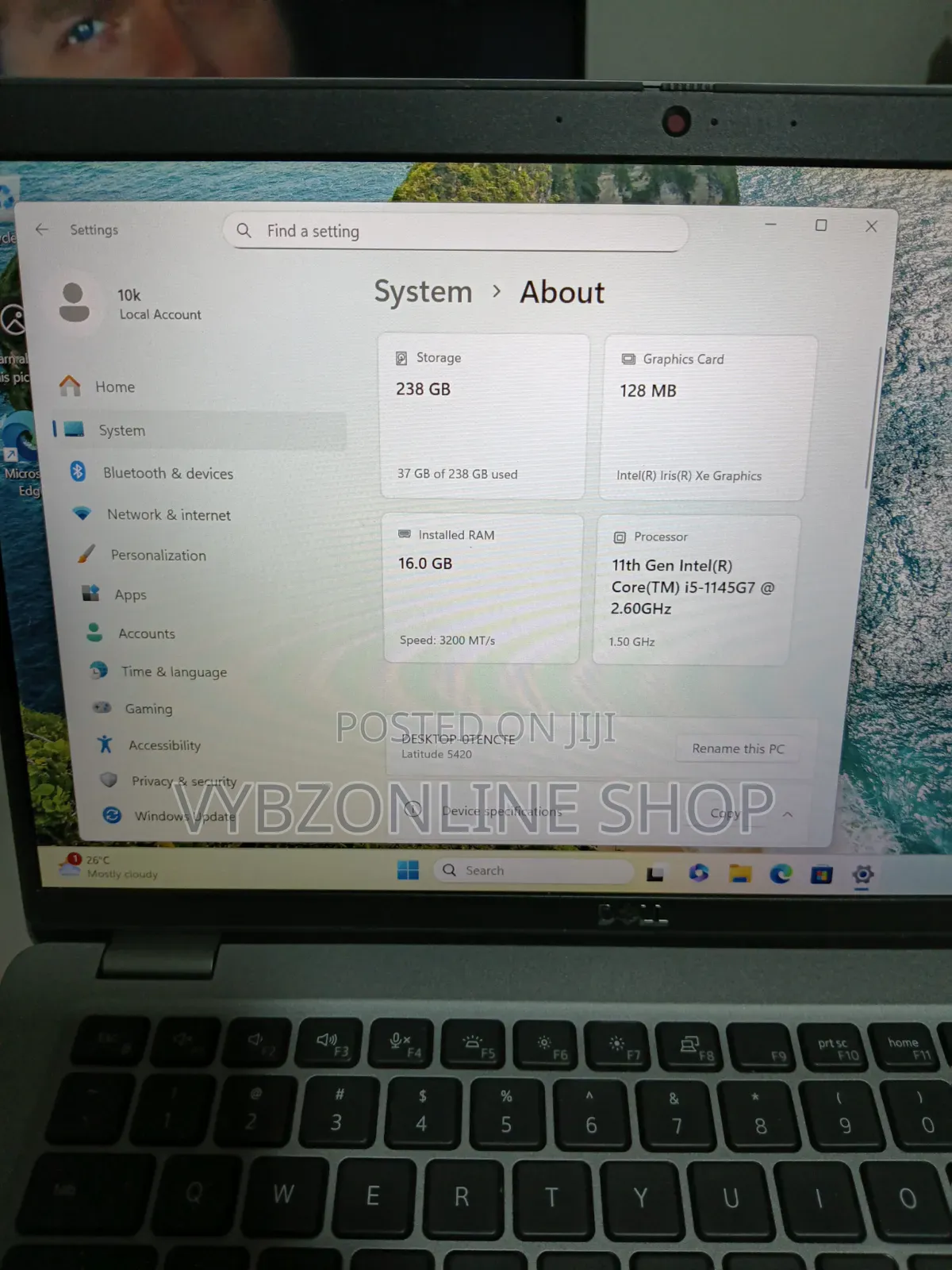 Laptop Dell Latitude 5420 16GB Intel Core i5 SSD 256GB