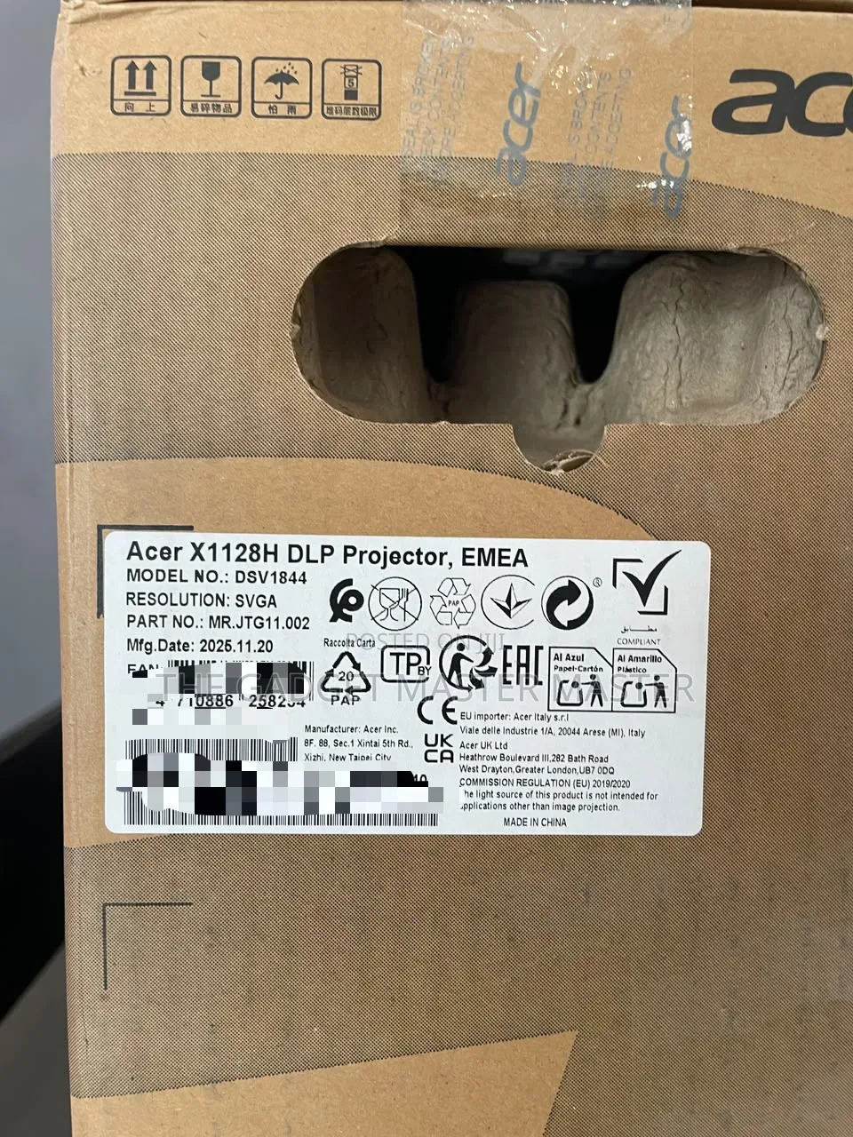 Acer X1128h 4800 Lumen DLP Protector