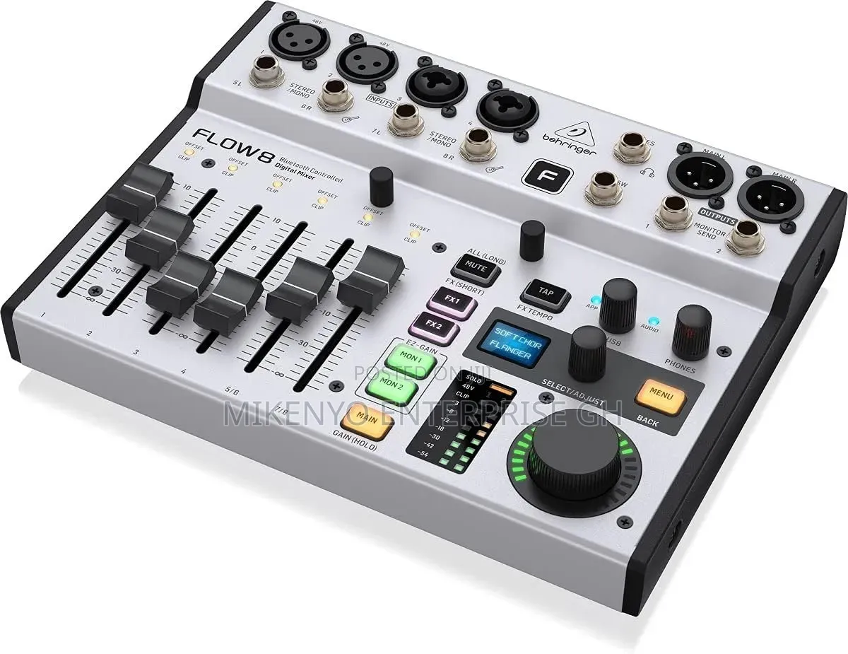 Behringer Digital Mixer 8-Channel USB Audio Interface With Bluetooth