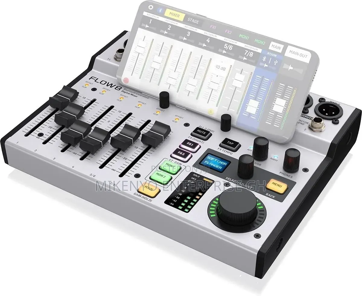 Behringer Digital Mixer 8-Channel USB Audio Interface With Bluetooth