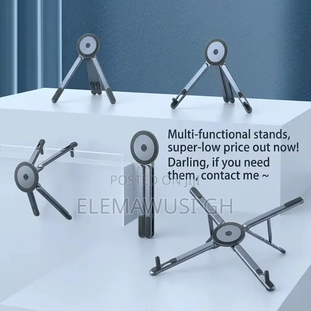 Foldable Magnetic Multi-Purpose Portable Laptop/Phone Tablet Stand