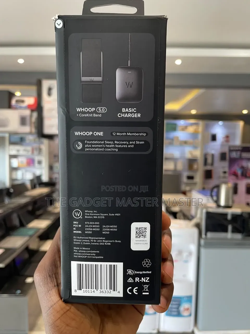 Whoop One 5.0 Sensor With 12 Months Membership