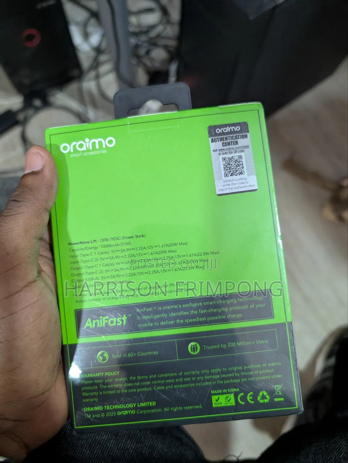 Oraimo Power Bank