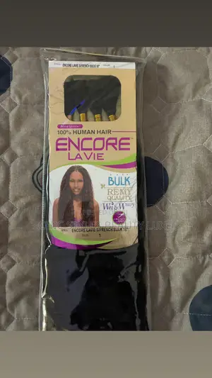 Human Hair Blend Crochet Braids Encore La Vie Wet N Wavy French Bulk