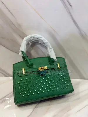 Luxury Studded Top Handle Handbag With Detachable Shoulder Strap