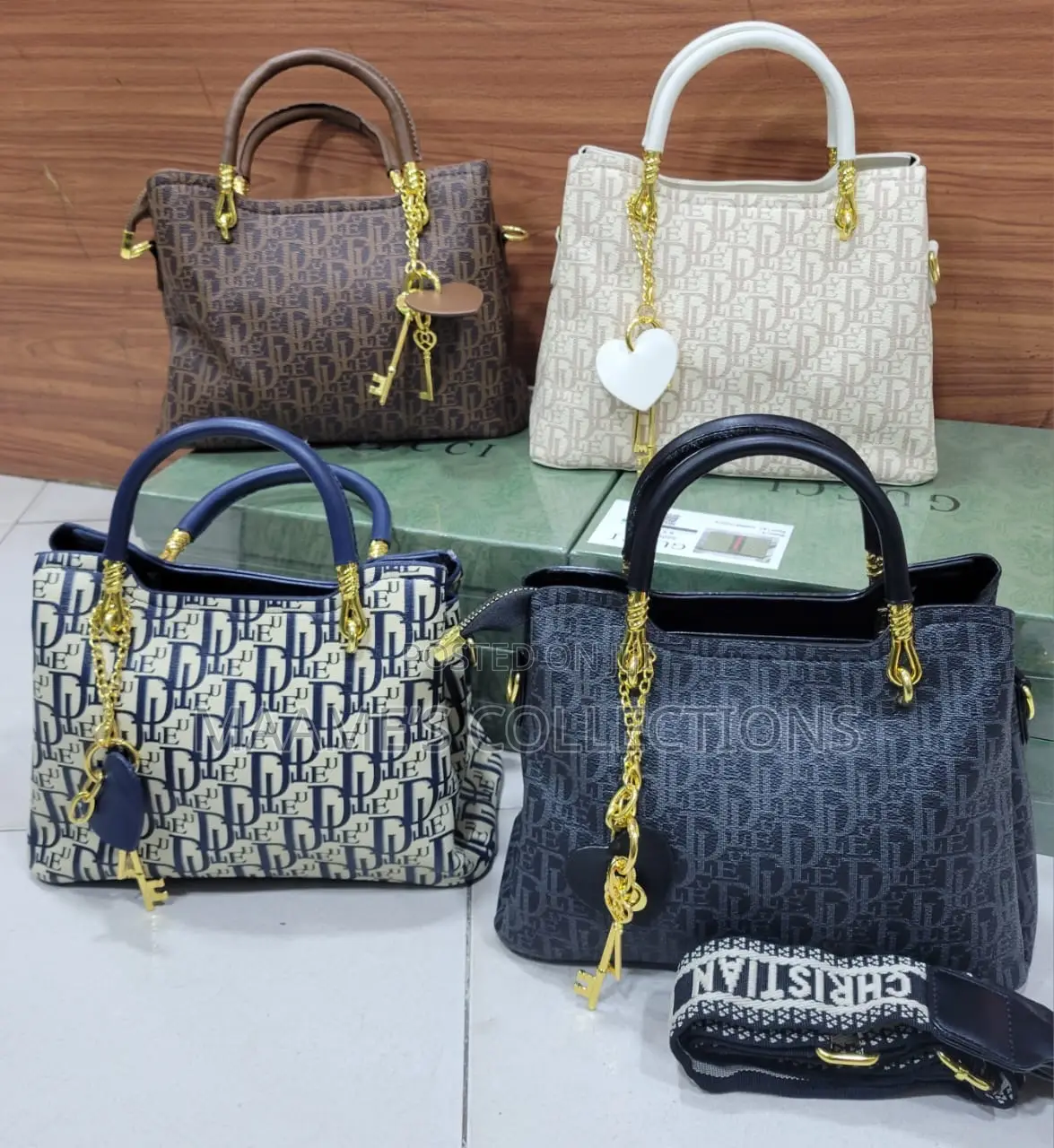 Luxury Studded Top Handle Handbag With Detachable Shoulder Strap
