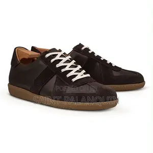 Maison Margiela Brown Leather and Suede Construction With Gum Sole