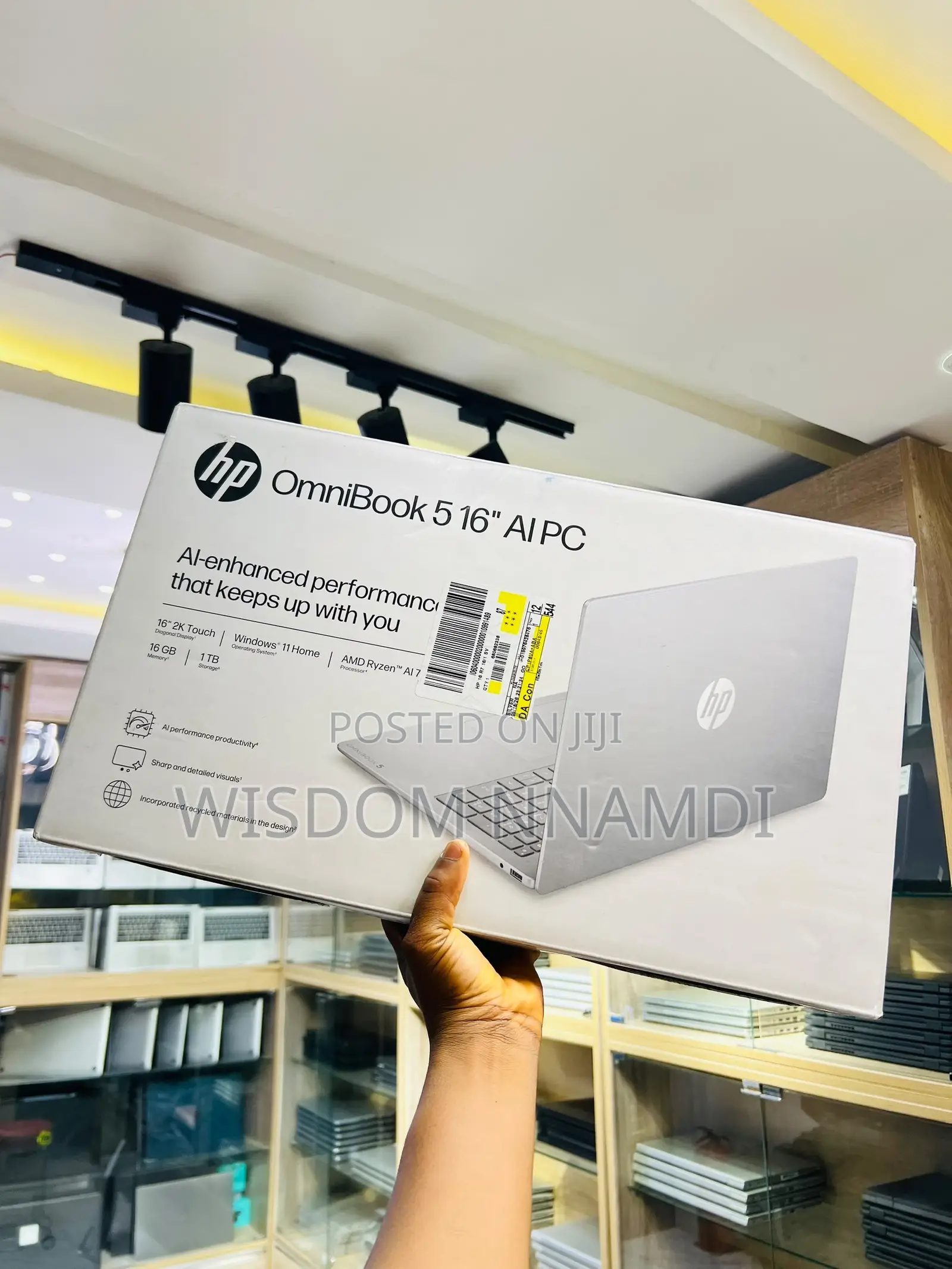 New Laptop HP OmniBook 5 16" 16GB AMD Ryzen 7 SSD 1T
