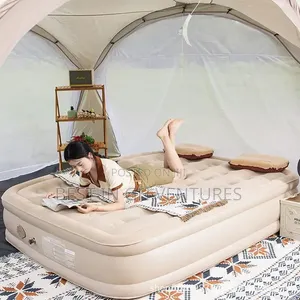 Double Raised Airbed With Inbuilt Pump