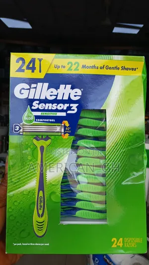 Gillette Sensor 3 Sensitive, 24 Razors