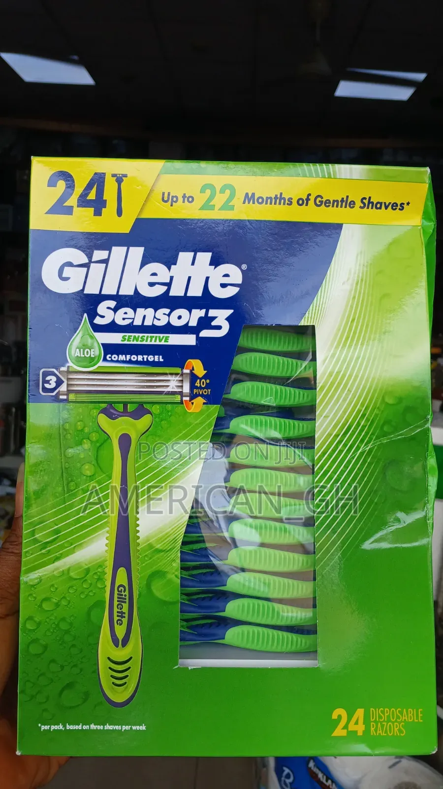 Gillette Sensor 3 Sensitive, 24 Razors
