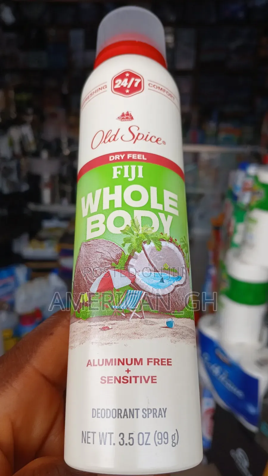 Old Spice Fiji Whole Body Deodorant Spray