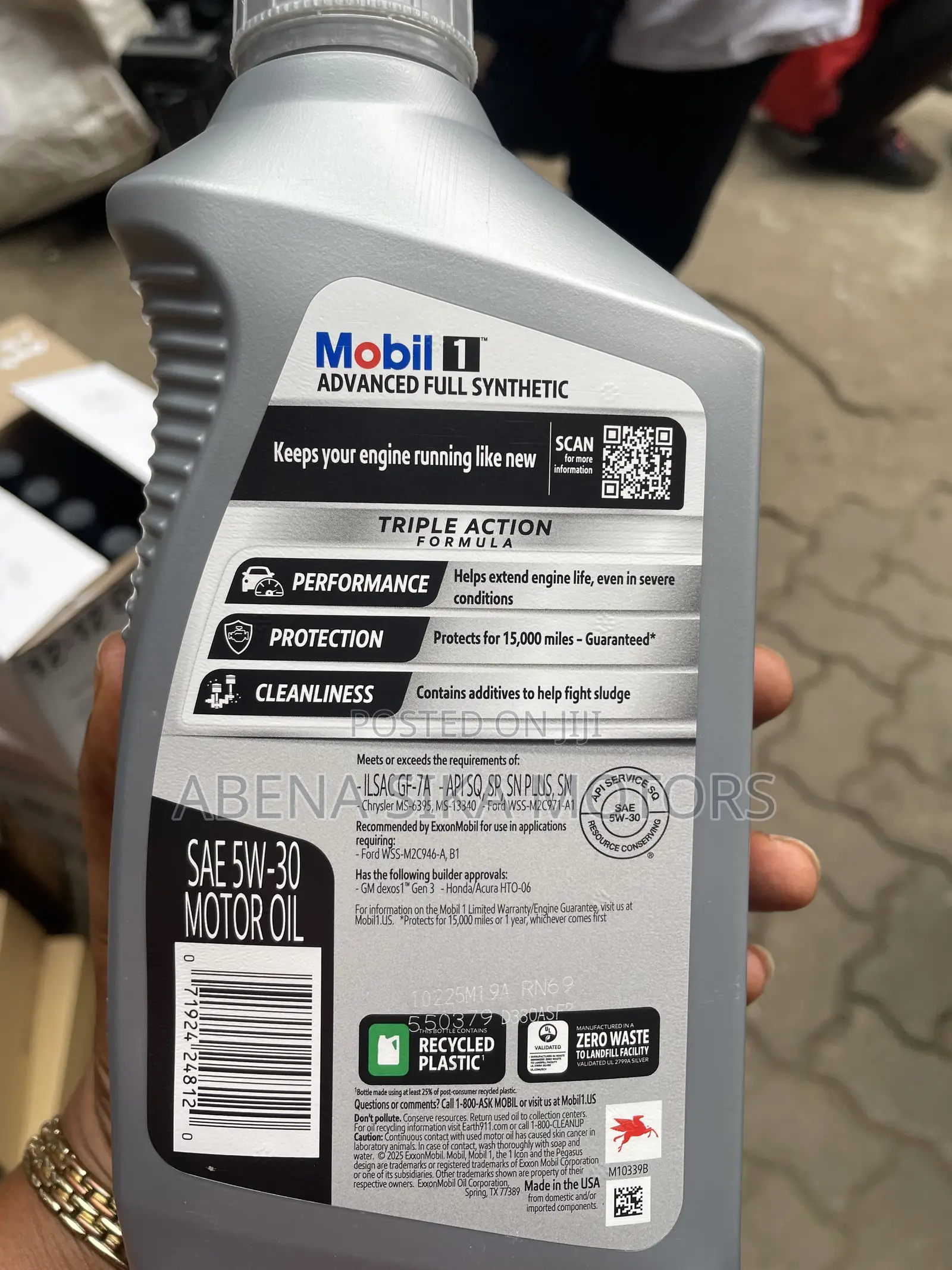 Mobil 1 Advanced Full Synthetic Motor Oil 1 Liters