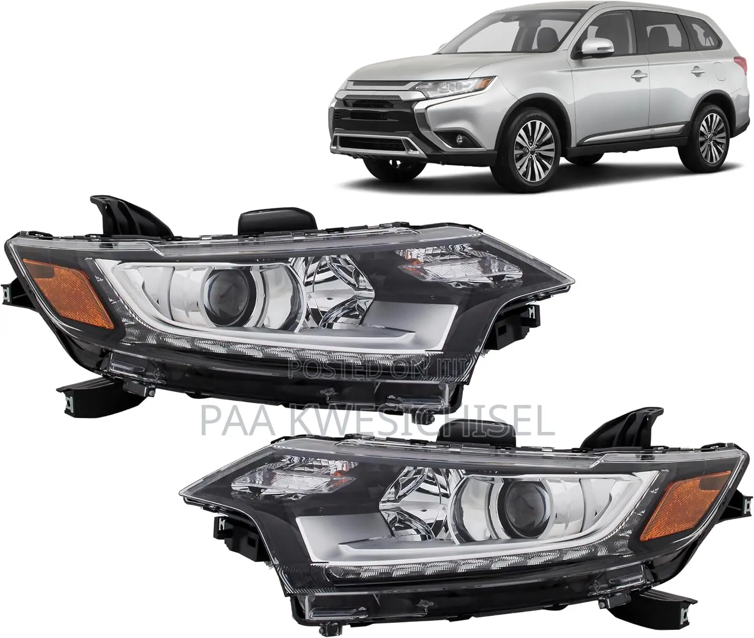 Mitsubishi Outlander 2018 2019 2020 Headlights