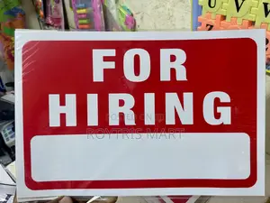 For Hiring Signage
