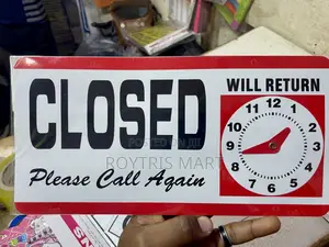 Yes We’re Open and Closed Signage
