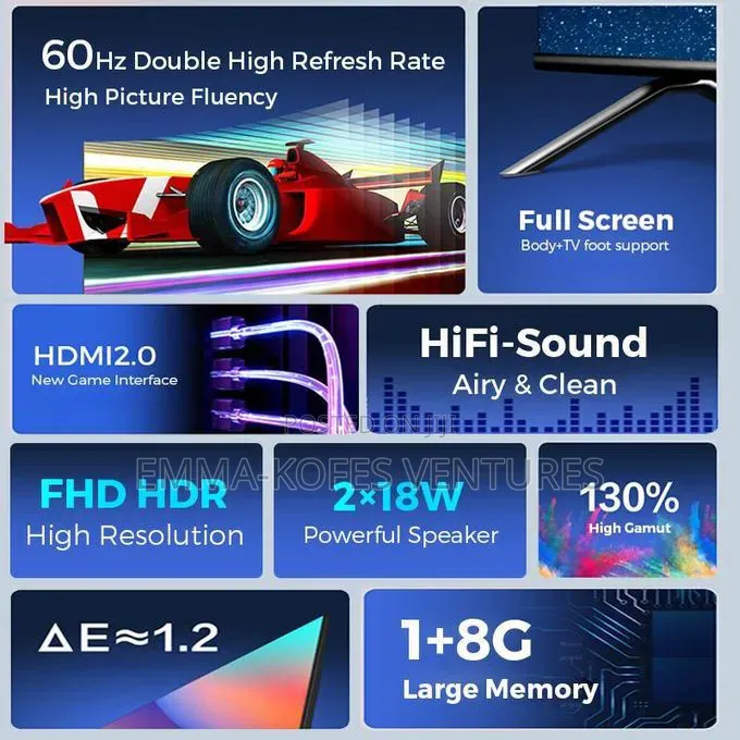 Delivery Before Payment - 50" Inches FHD Smart TV
