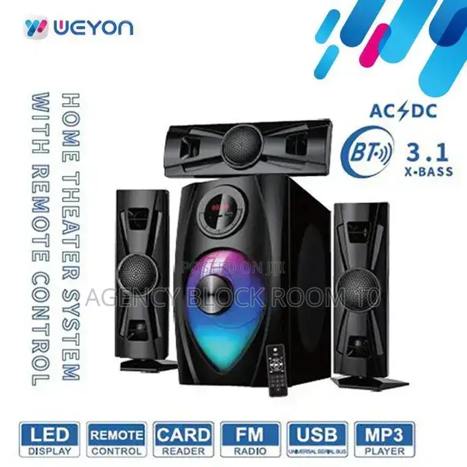 (CASH ON DELIVERY) Home Theater Speaker – 3.1 Channel