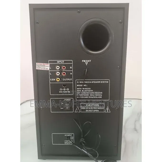 (CASH ON DELIVERY) Home Theater Speaker – 3.1 Channel