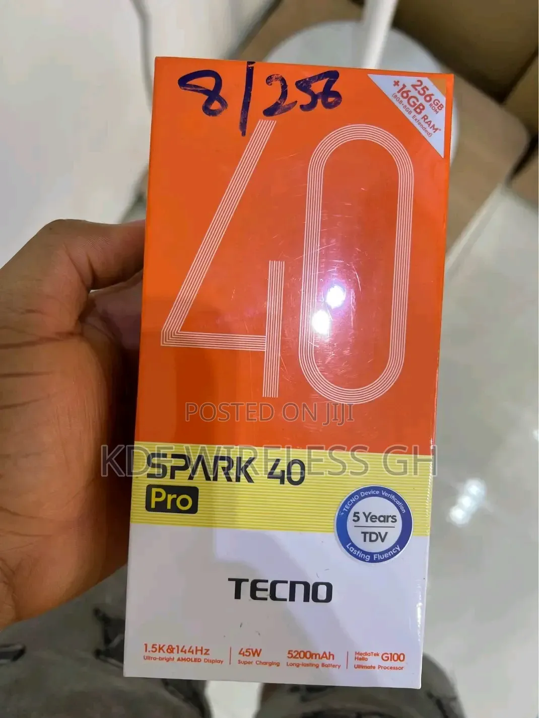New Tecno Spark 40 Pro 256 GB Black