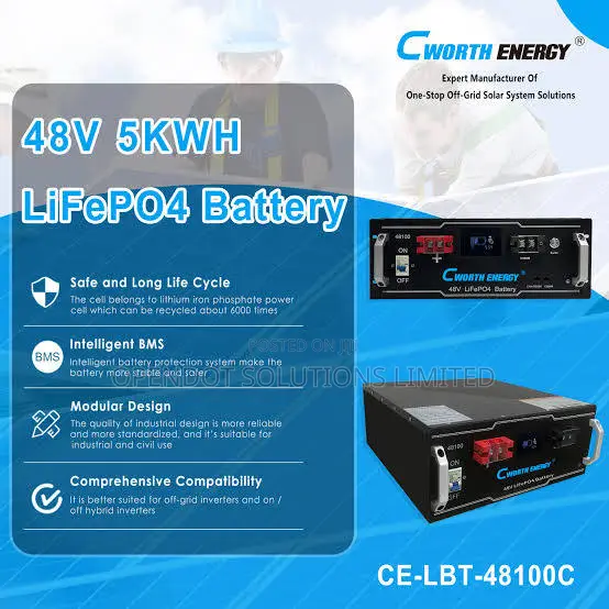 48v 100ah (5kwh) Lithium Ion Batterie 48100c