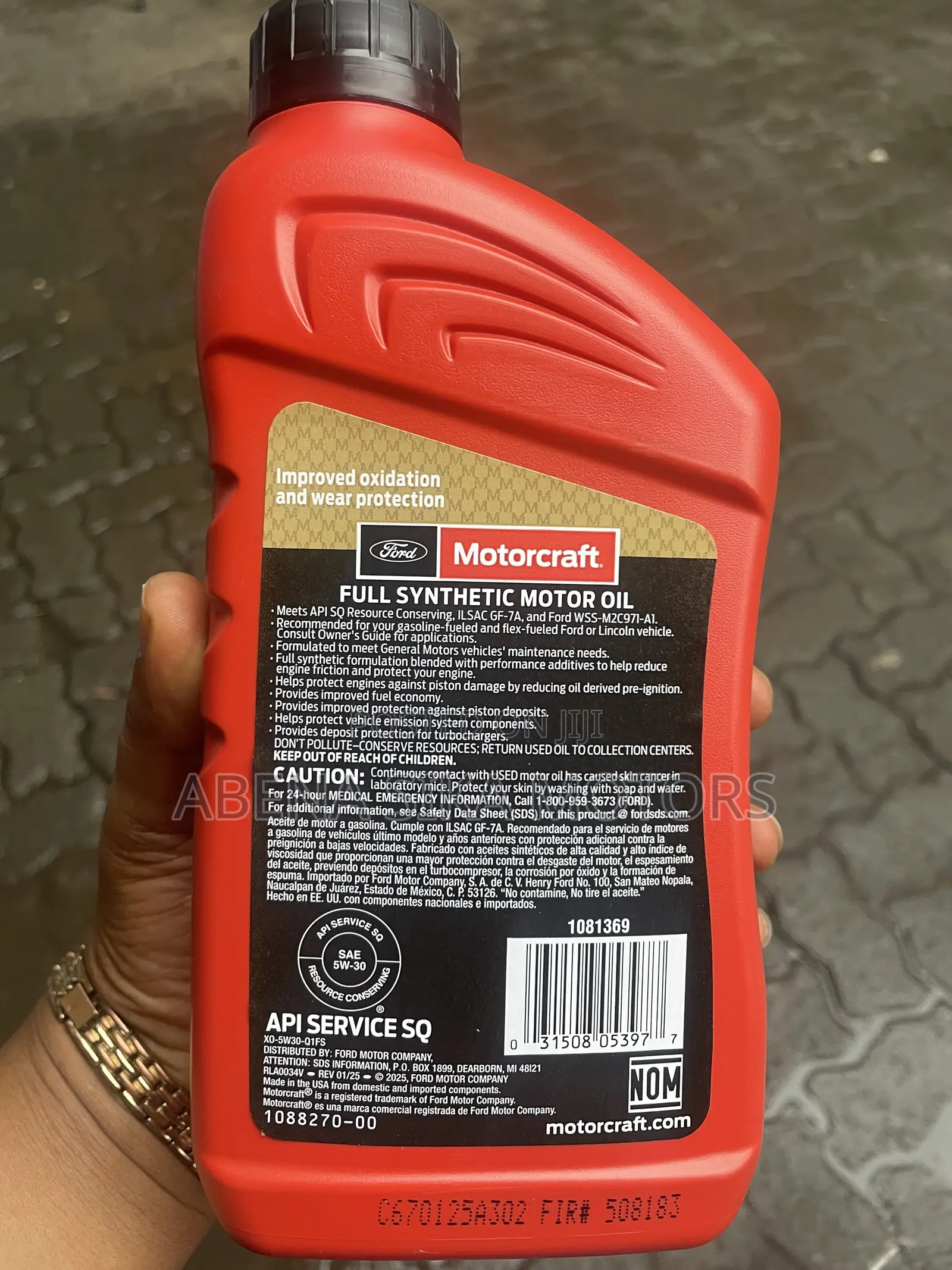 Motorcraft Full Synthetic 5w-30 Motor Oil
