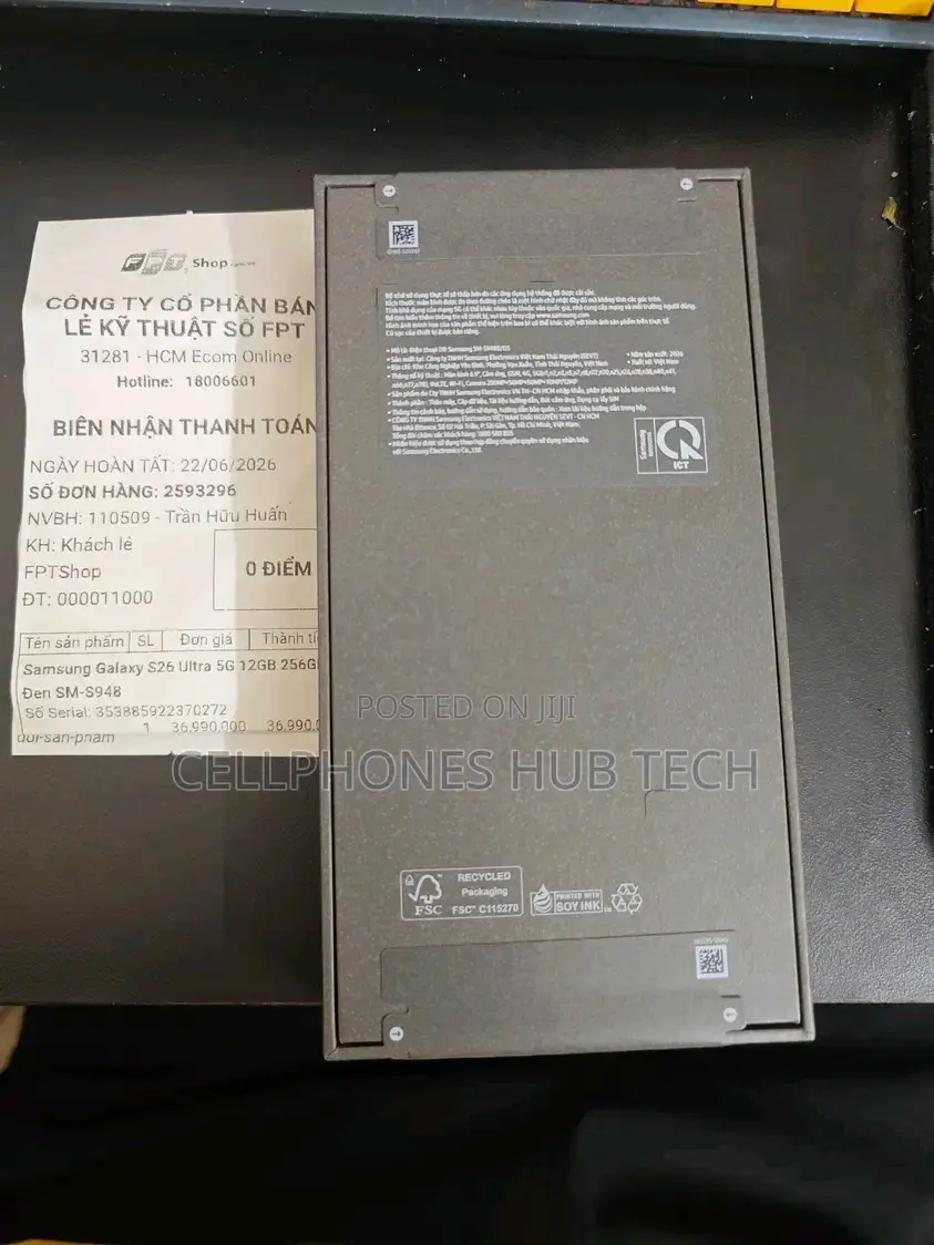New Samsung Galaxy S26 Ultra 5G 1 TB Black