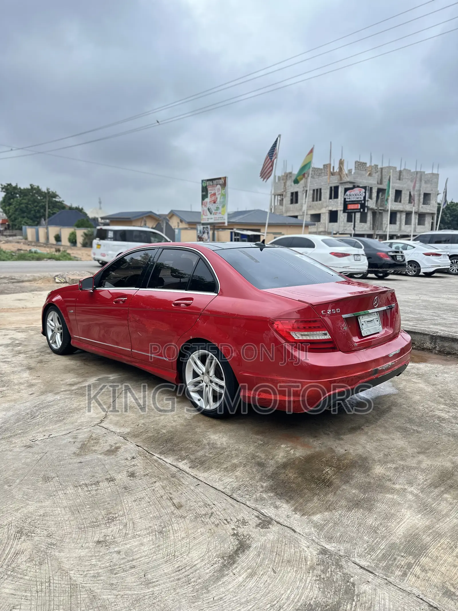 Mercedes-Benz C250 2012 Red