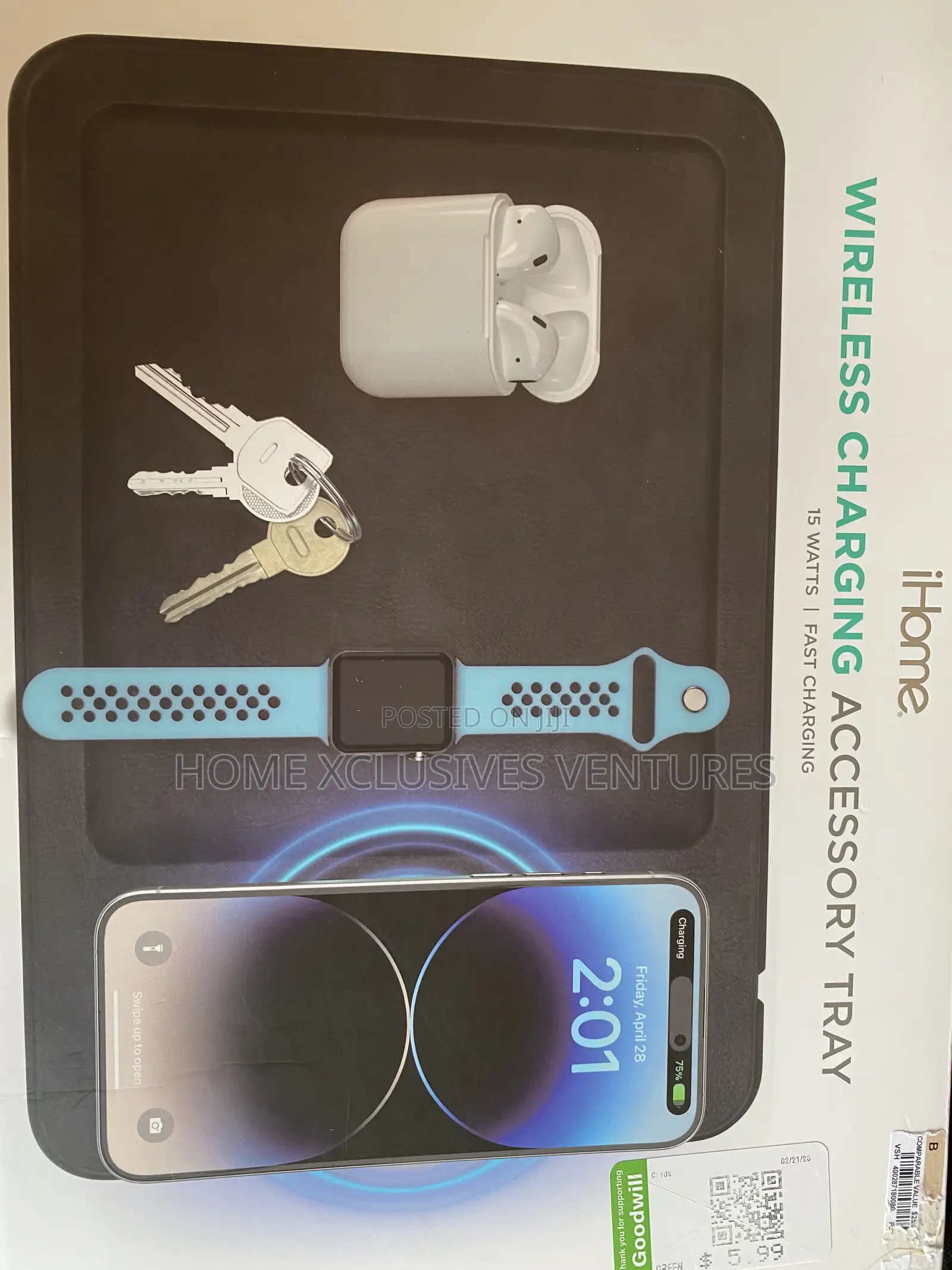 Wireless Phone Charger Tray