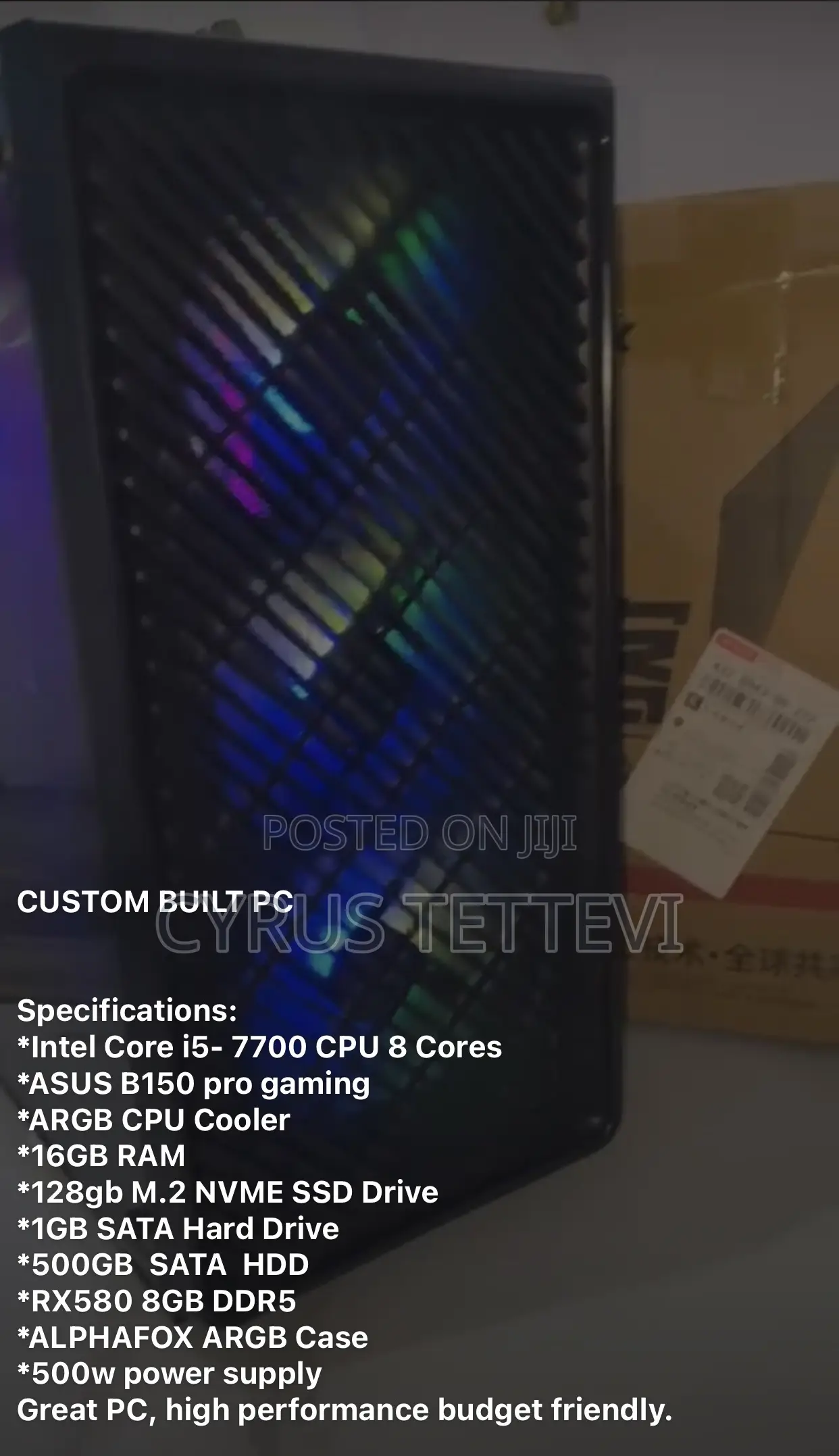 New Asus TUF Gaming FX10CP 16GB Intel Core i5 HDD+SSD 2T