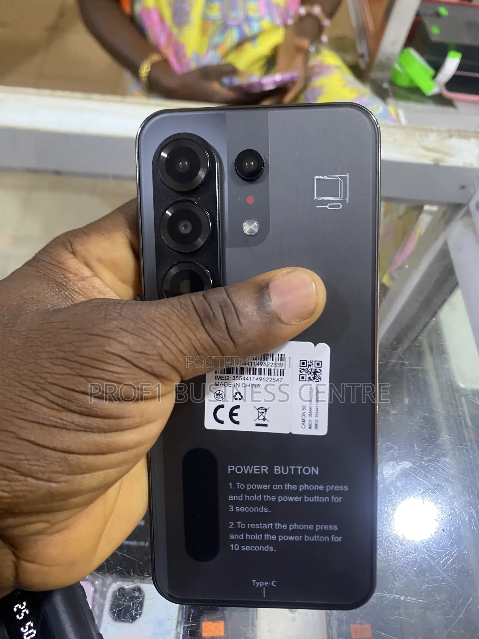 New Tecno Camon 50 256 GB Black