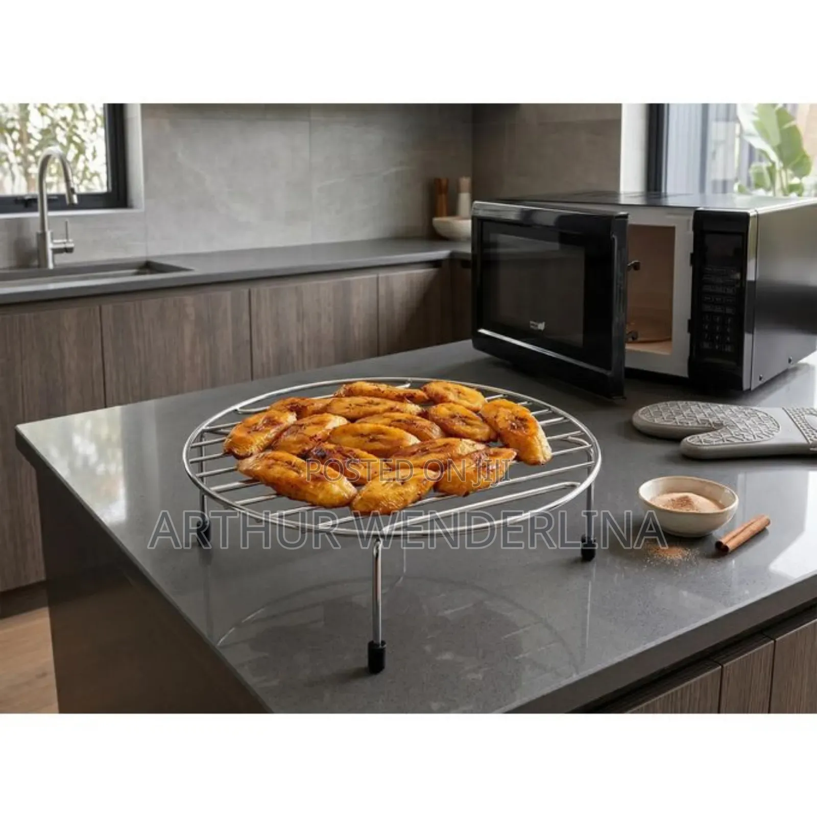 German Plus 25 Digital Countertop Microwave Oven With Grill Function