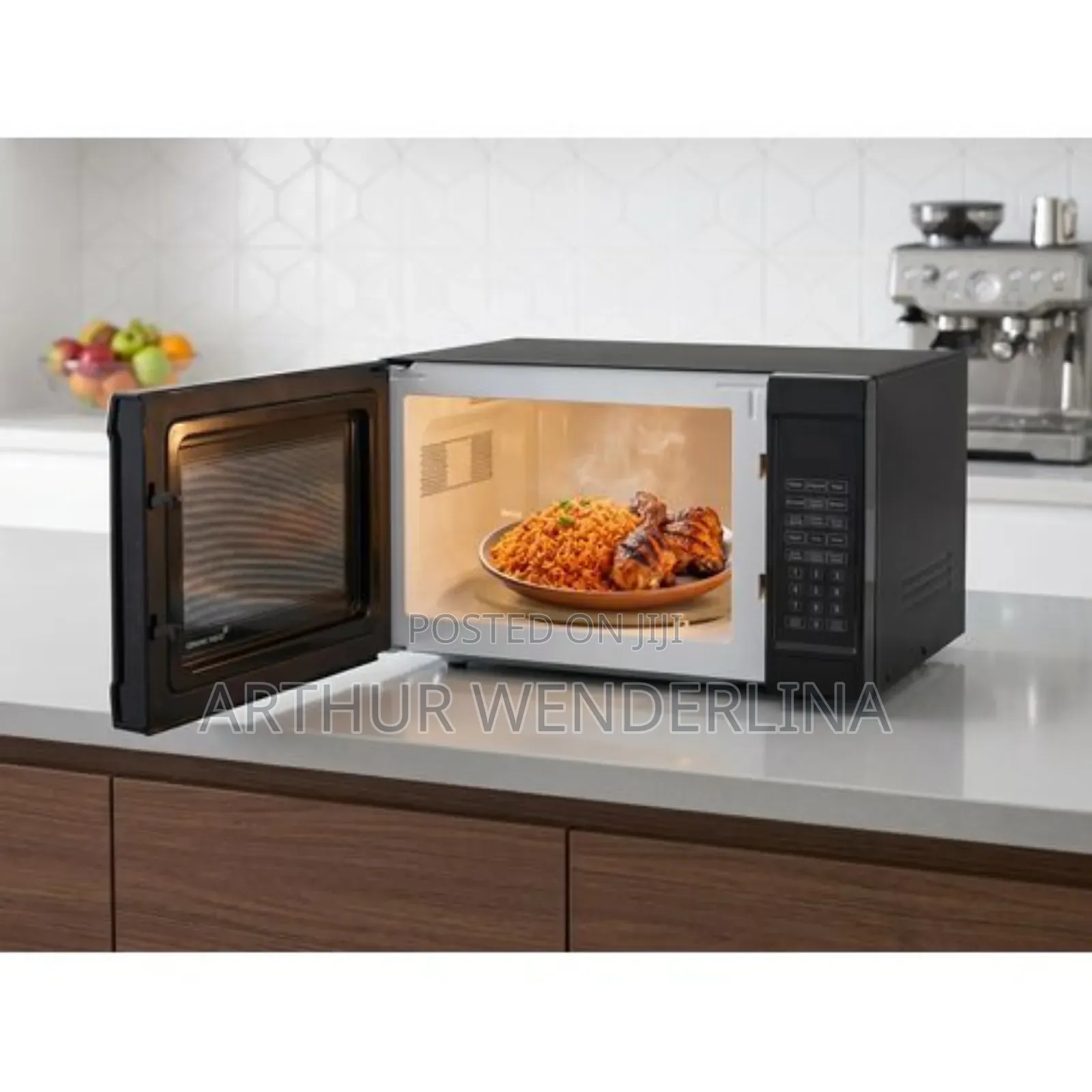 German Plus 25 Digital Countertop Microwave Oven With Grill Function