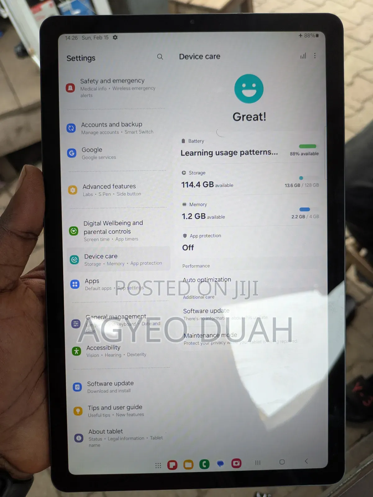 New Samsung Galaxy Tab S6 Lite 128 GB Gray