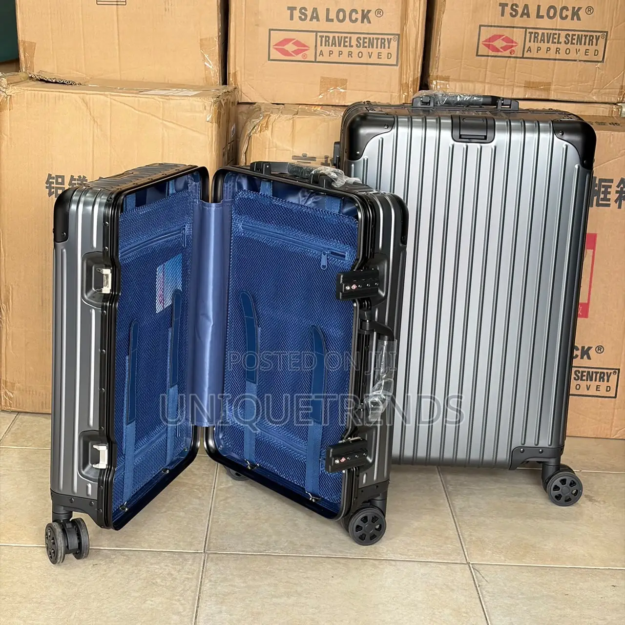 Elite Collection Aluminum Carry-on Luggage Case (20inches 24inches)