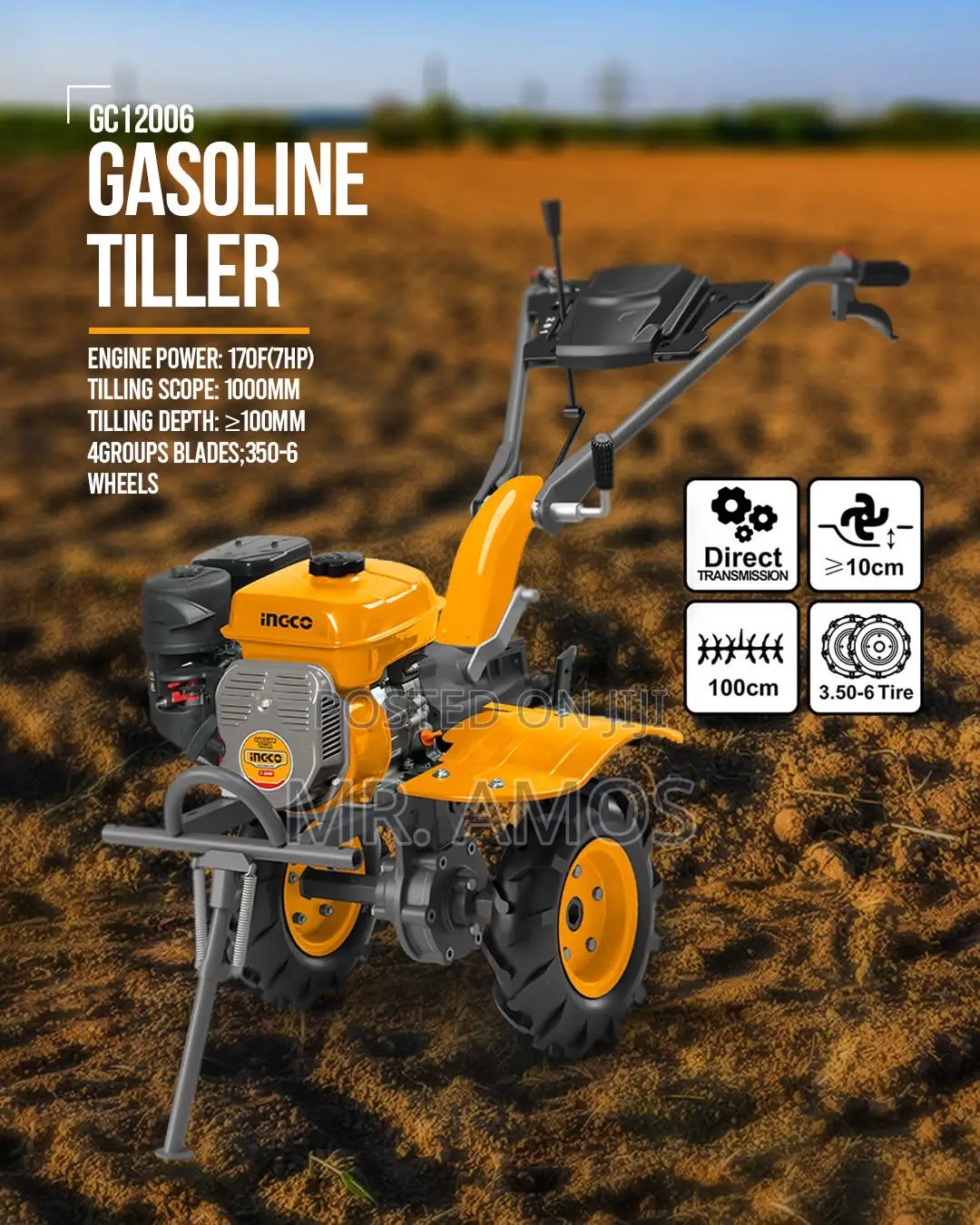 7.0HP Gasoline Cultivator - GC6101