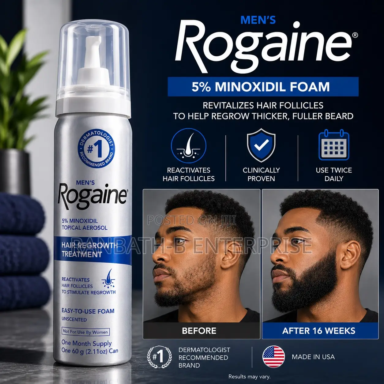 Original Rogaine – Your Trusted Hair Regrowth Foam
