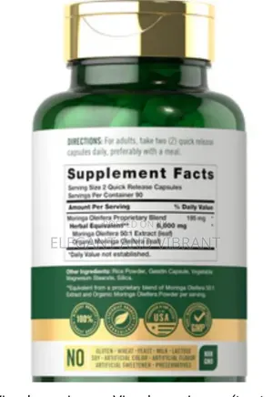 Moringa Oleifera | 180 Capsules