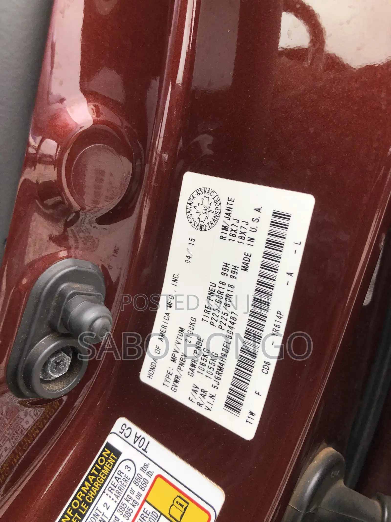 Honda CR-V Touring 4dr SUV AWD (2.4L 4cyl CVT) 2015 Brown