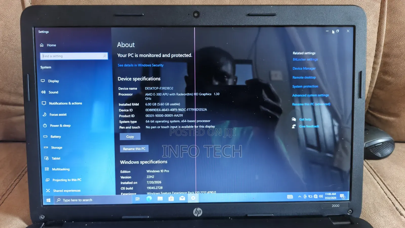 Laptop HP Stream Notebook 6GB AMD HDD 512GB