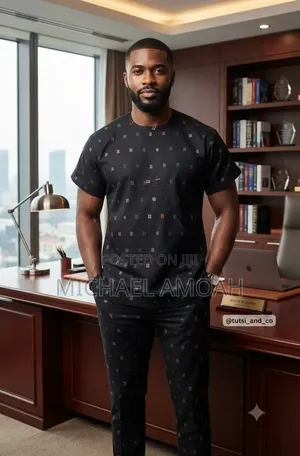 Ready to Wear Male African Print 2-Piece Design