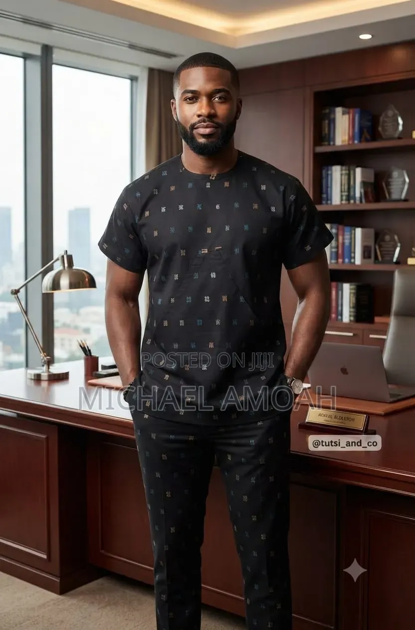 Ready to Wear Male African Print 2-Piece Design