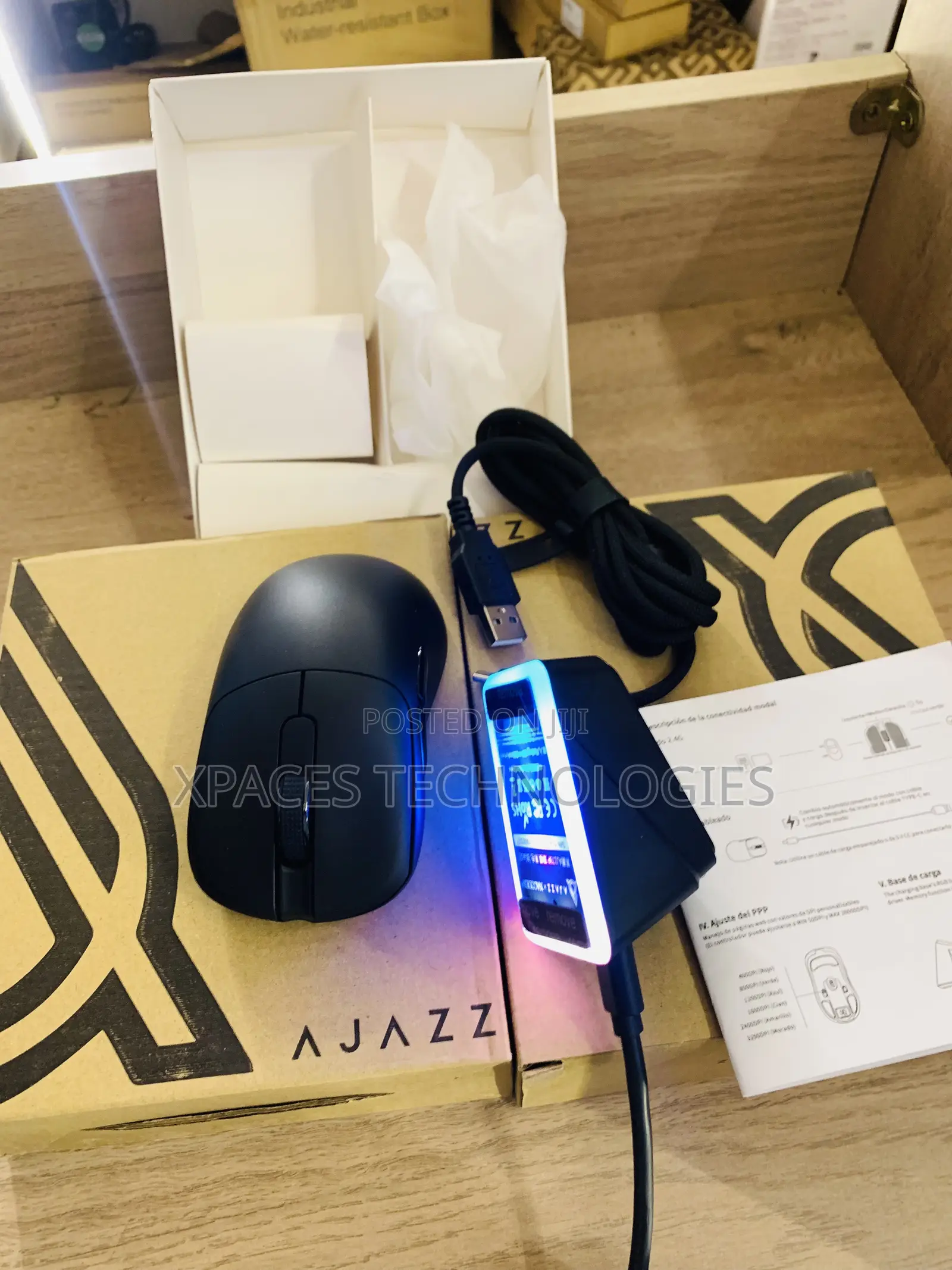 Gaming/Office Wireless Mouse Ajazz AJ159 Dual Mode 2.4g/USB-C 56g