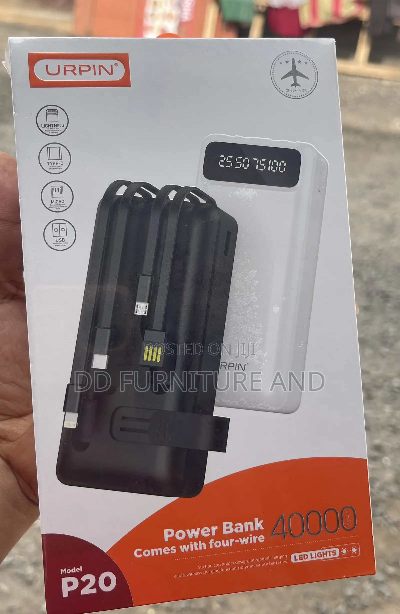 40000 Original Urpin Power Bank